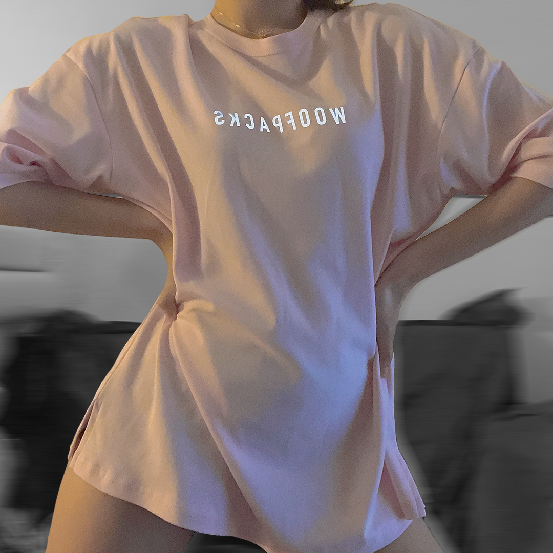 Pink PVO Reflective Oversize T-Shirt